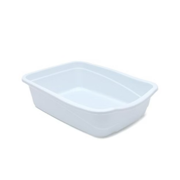 Medium White Cat Litter Tray - GCCF Compliant