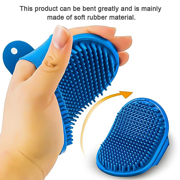 Pet Grooming Brush Cat Dog Detaining Massage Rubber Pad For Long and Short Hair