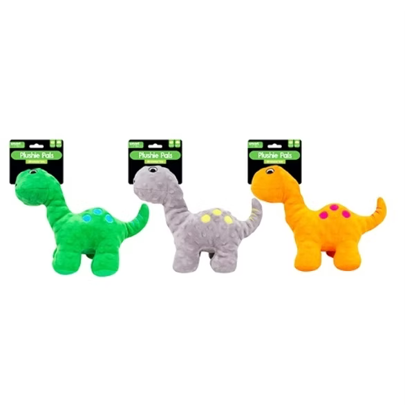 1 x Plush Squeaking Dinosaur Dog Toy