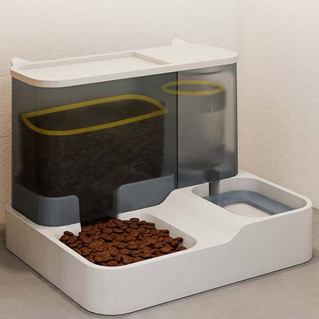 2 in 1 Pet Feeder Food Water Dispenser Bowl Automatic Dog Cat Bottle for Pet Self Feeding.