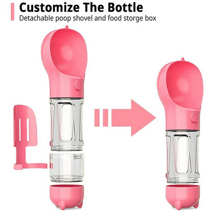 300 ml Pet Dog Water Bottle Portable Drinking Water Dispenser with Poo bag