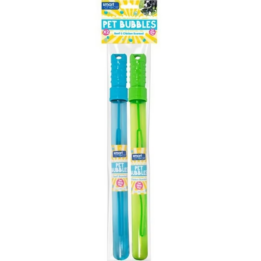 Double pack of pet bubble wands