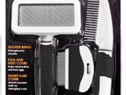3 piece pet grooming kit