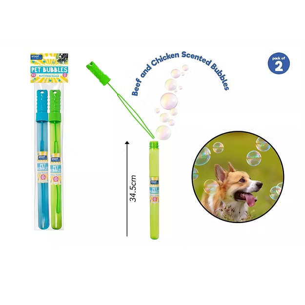 Double pack of pet bubble wands