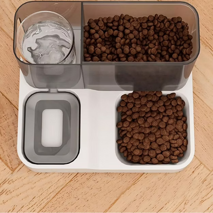 2 in 1 Pet Feeder Food Water Dispenser Bowl Automatic Dog Cat Bottle for Pet Self Feeding.