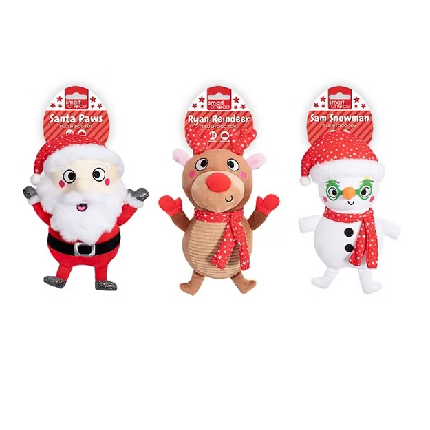 Christmas plush Santa, Reindeer or Snowman toy