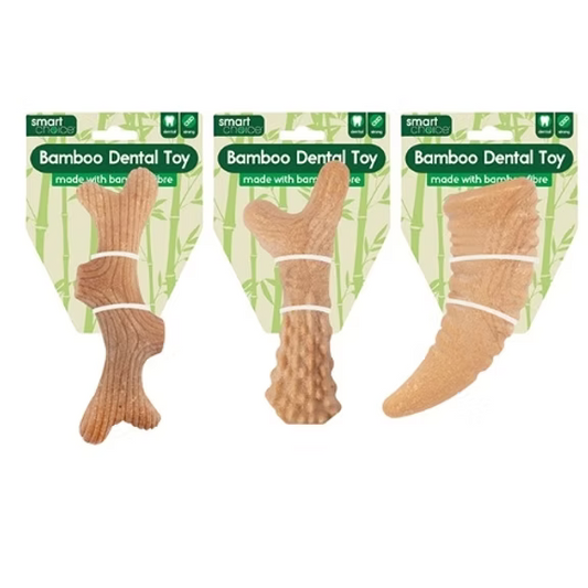 1 x Natural Bamboo Dental Dog Toy