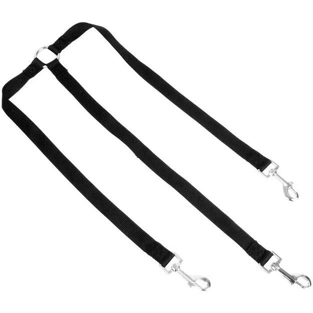 Dog Lead Triple Attachment black for all sizes of dogs, perfect attachments