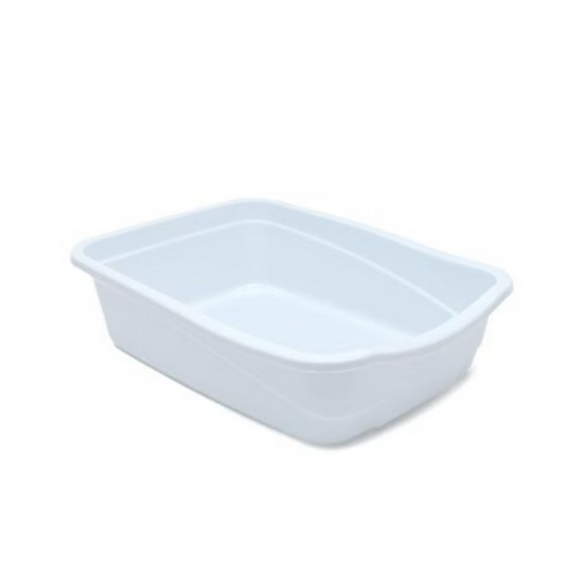 Medium White Cat Litter Tray - GCCF Compliant