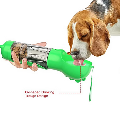 300 ml Pet Dog Water Bottle Portable Drinking Water Dispenser with Poo bag